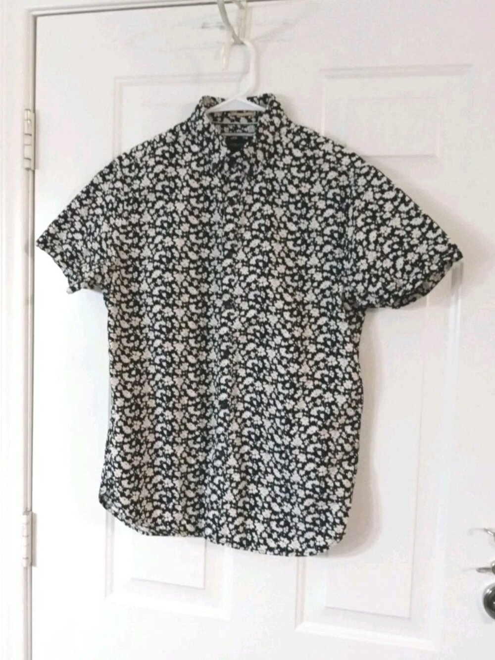 Denim & Flower Ricky Singh Men's Medium Floral Button Up Cotton Shirt